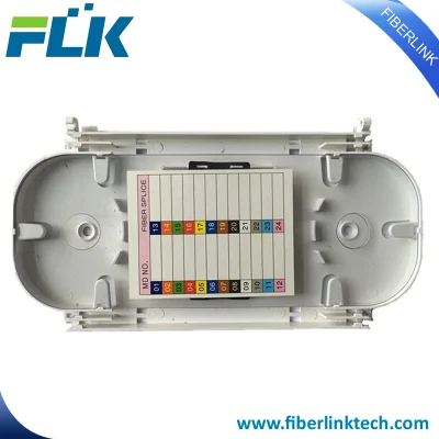 Bandeja de emenda de fibra óptica de 24 núcleos FTTH/FTTX para ODF