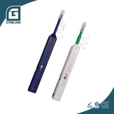 Gcabling ferramenta de fibra óptica com um clique, sc fc lc, limpador de conector, caneta de limpeza de fibra óptica, ferramenta de fibra óptica lc